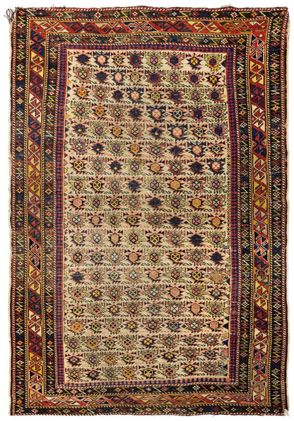 Vintage Shirvan Handwoven Tribal Rug