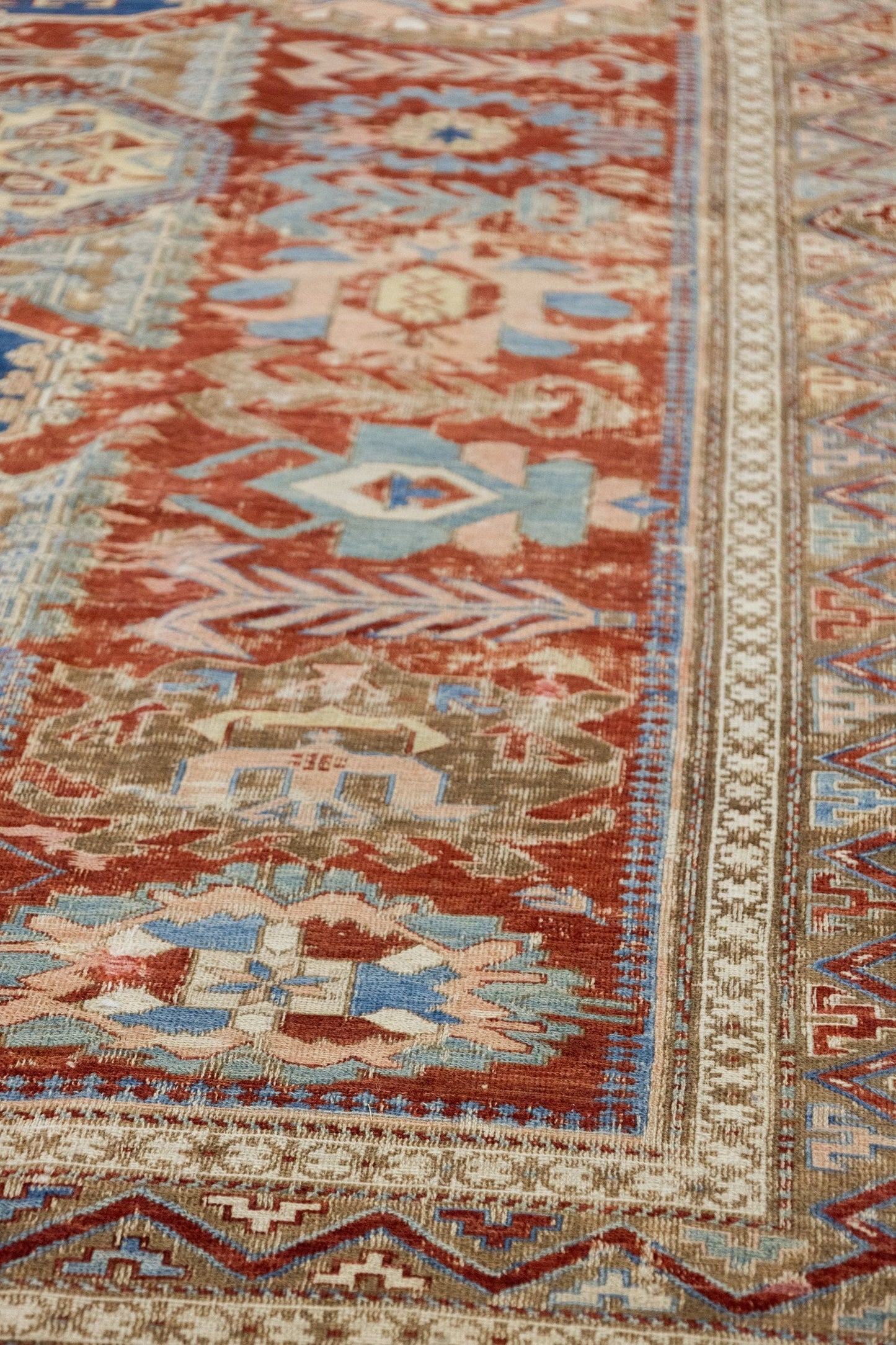 Vintage Soumak Handwoven Tribal Rug, J70607