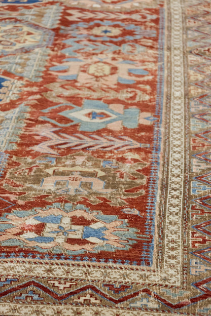 Vintage Soumak Handwoven Tribal Rug, J70607