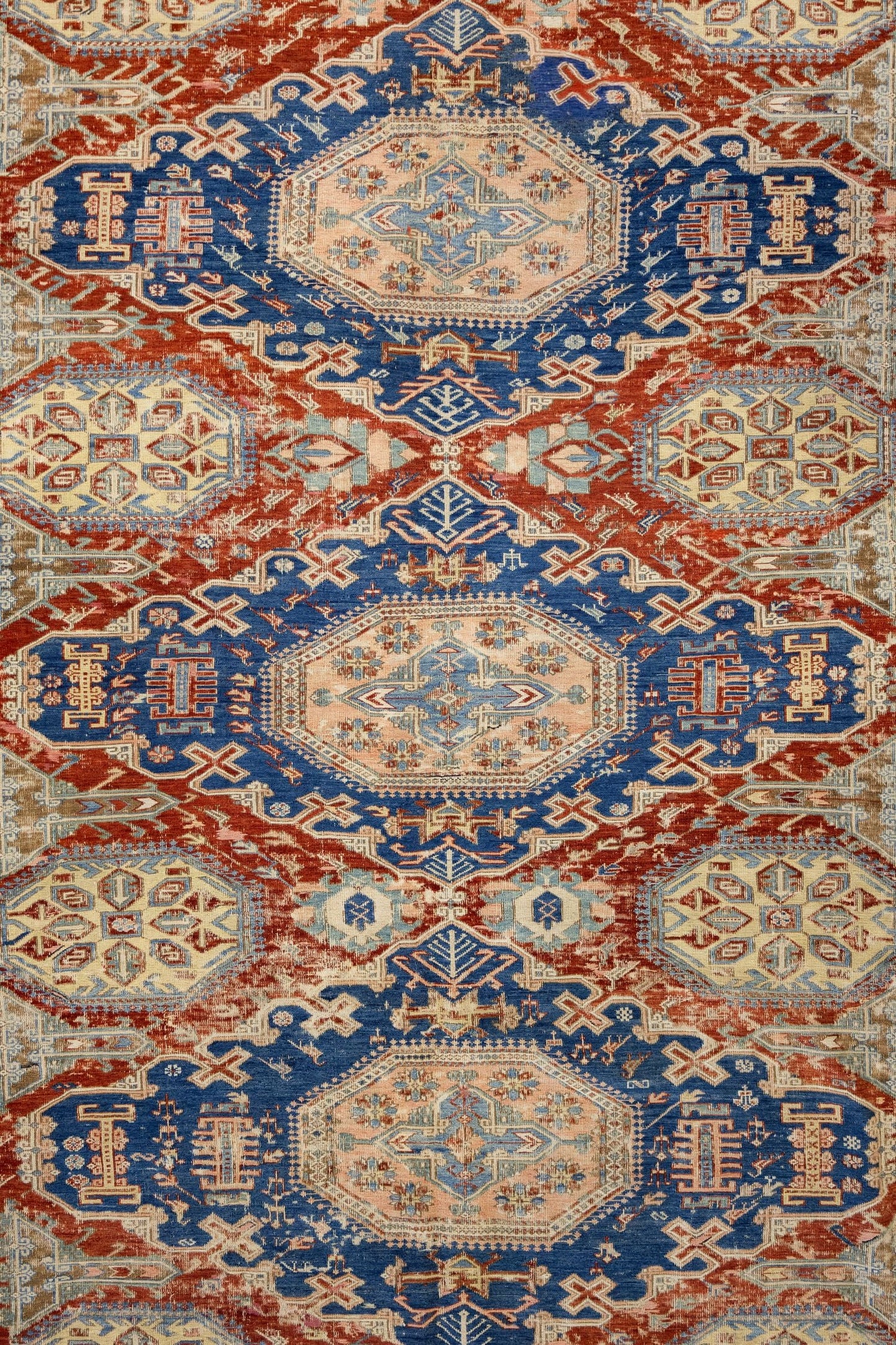 Vintage Soumak Handwoven Tribal Rug, J70607
