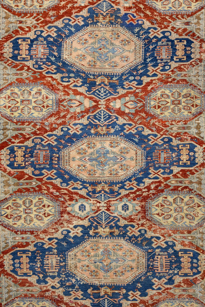 Vintage Soumak Handwoven Tribal Rug, J70607