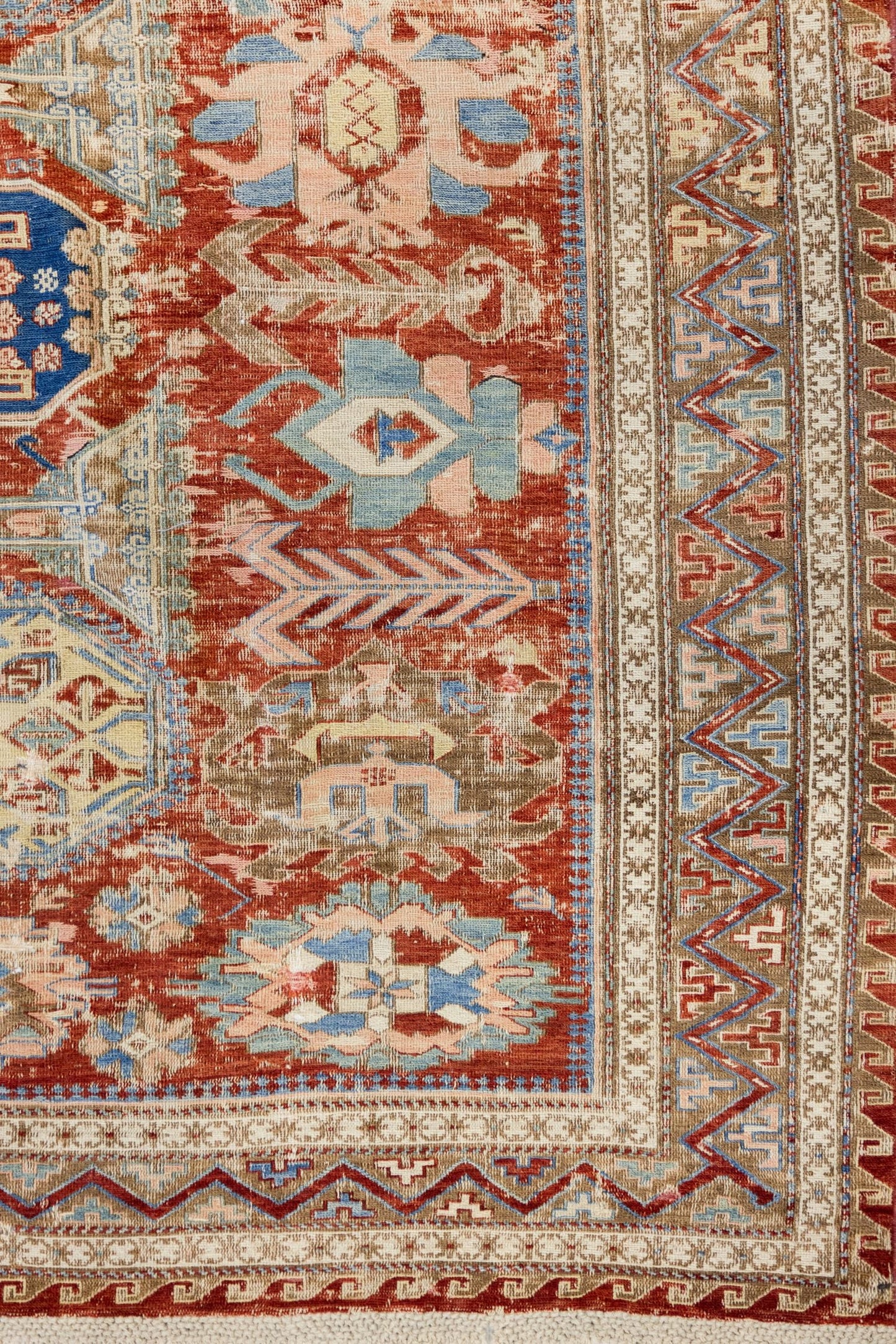 Vintage Soumak Handwoven Tribal Rug, J70607