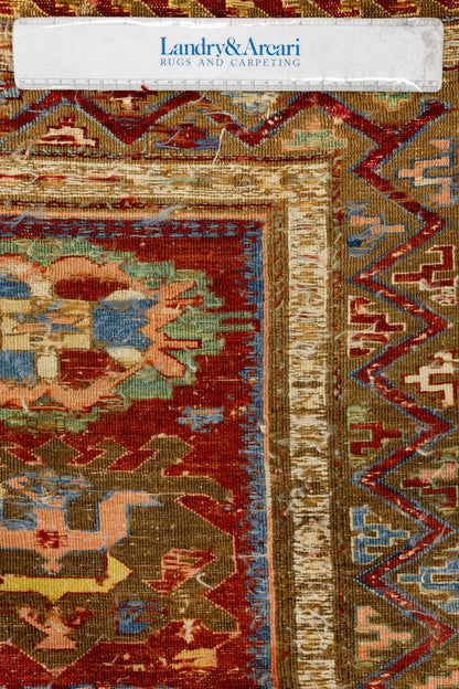 Vintage Soumak Handwoven Tribal Rug, J70607