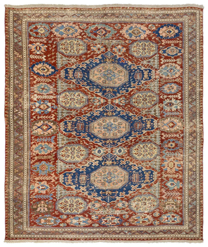 Vintage Soumak Handwoven Tribal Rug
