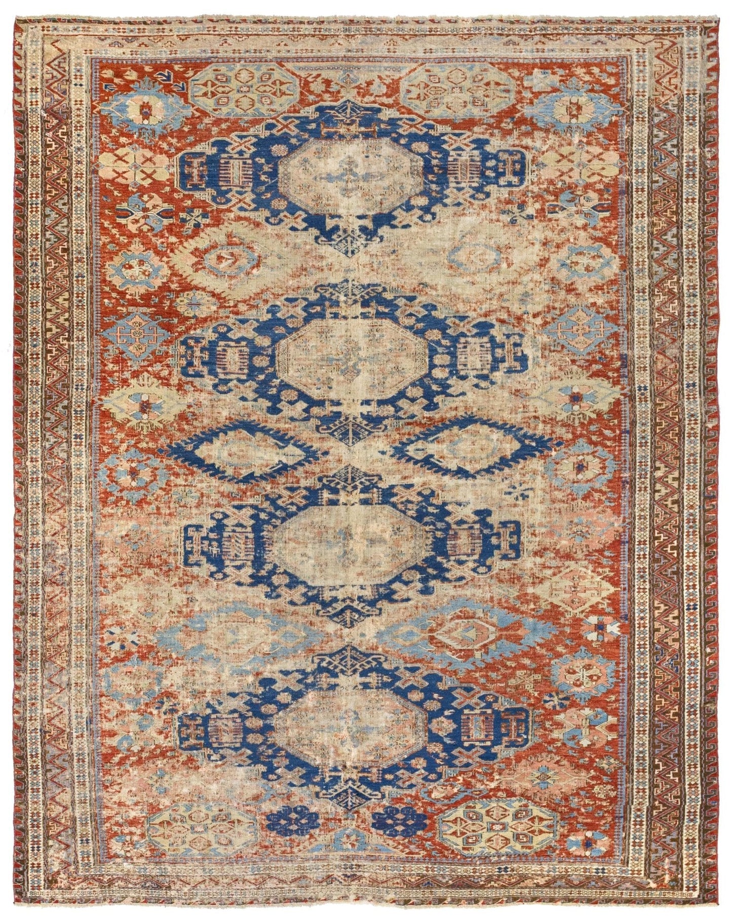 Vintage Soumak Handwoven Tribal Rug