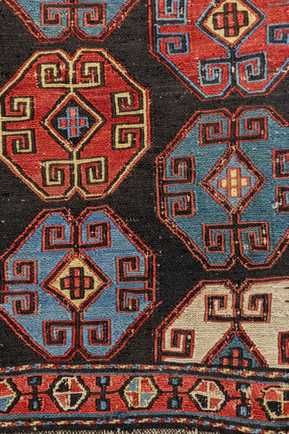 Antique Soumak Handwoven Tribal Rug, J87283