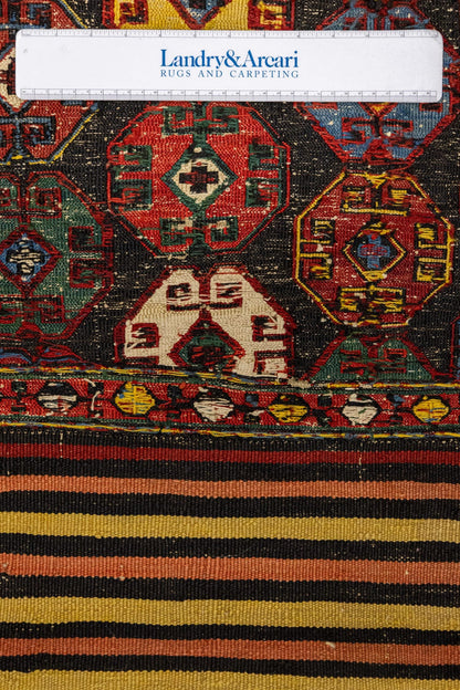 Antique Soumak Handwoven Tribal Rug, J87283