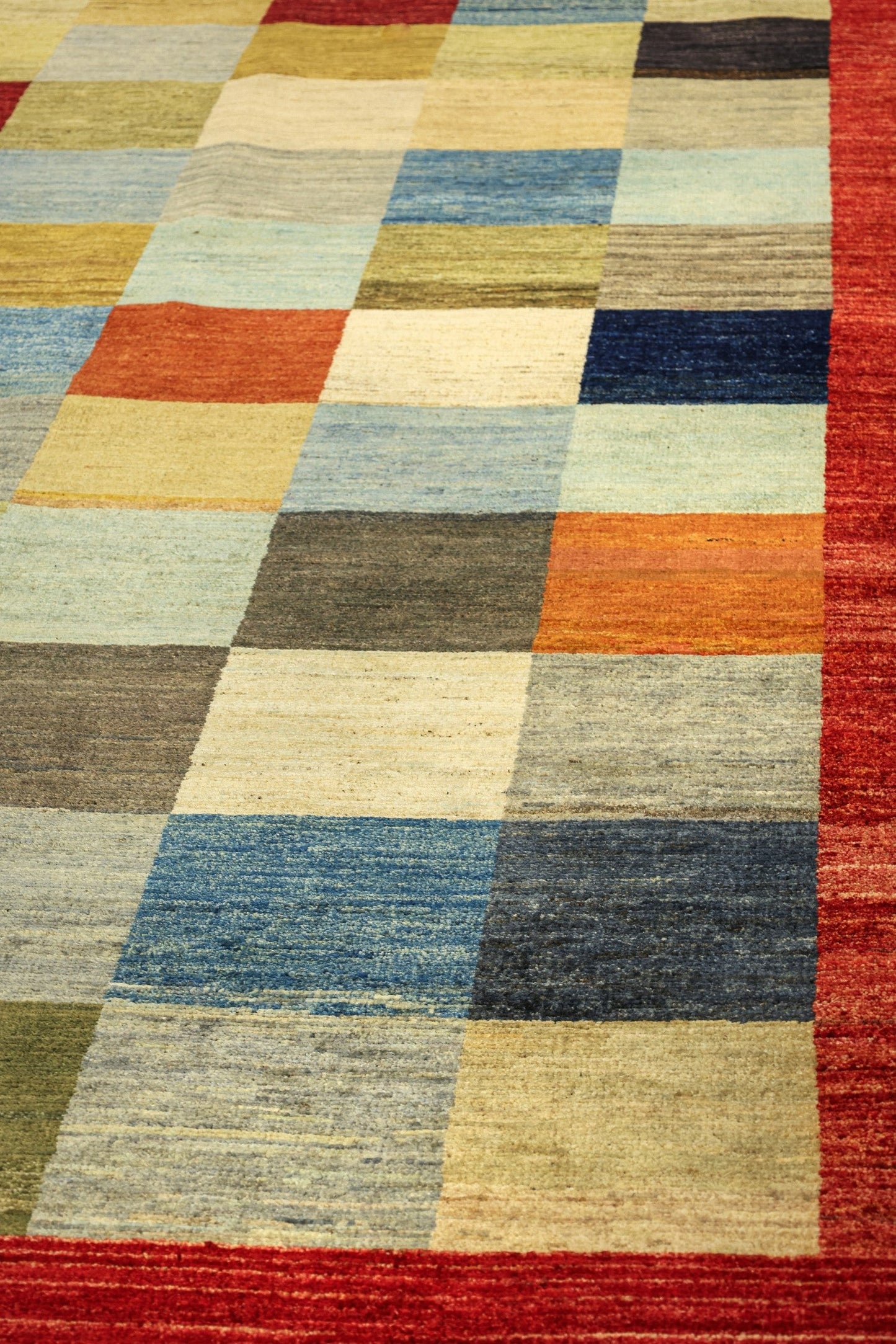 Squares Handwoven Tribal Rug, J79535