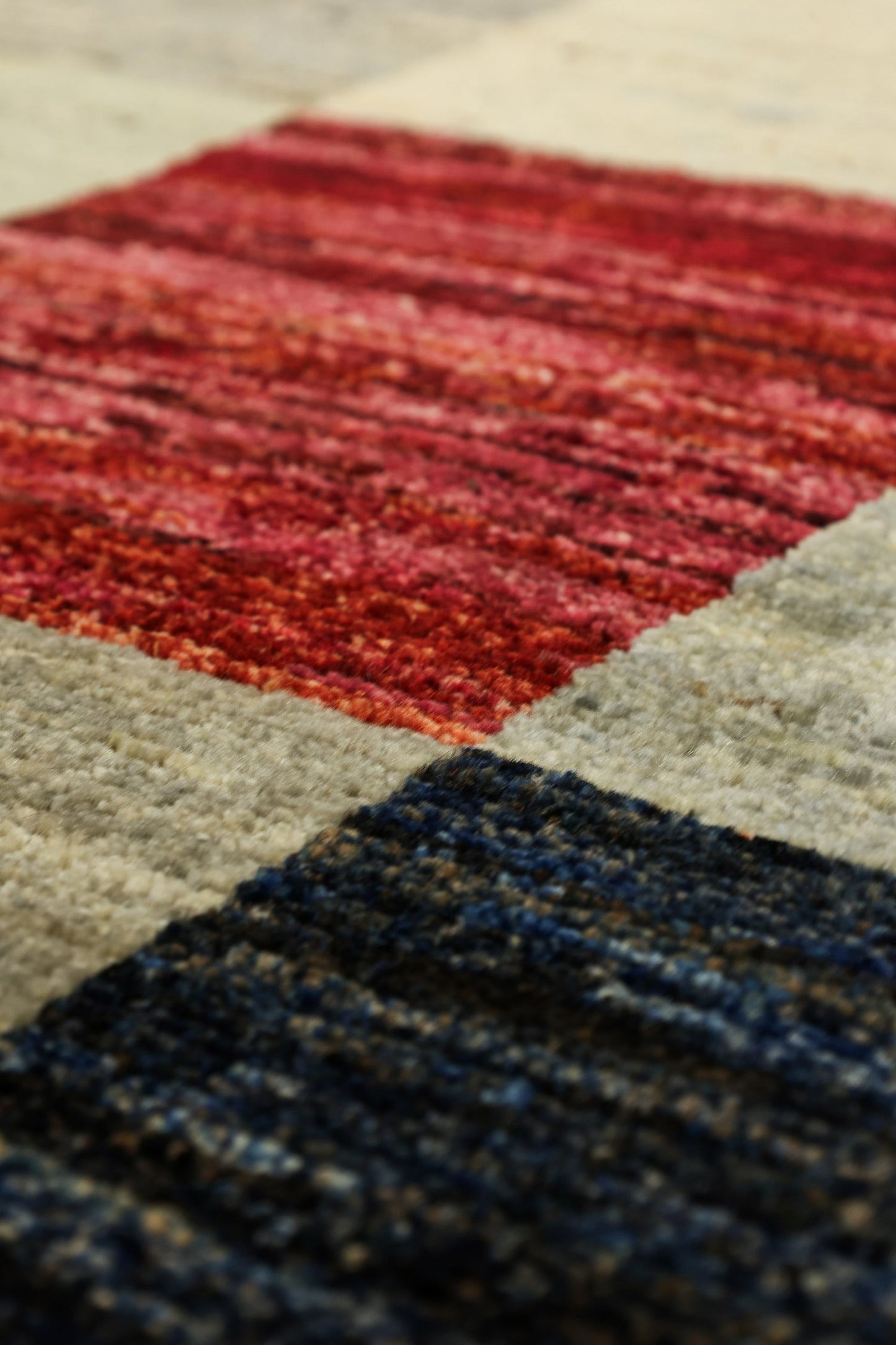 Squares Handwoven Tribal Rug, J79535