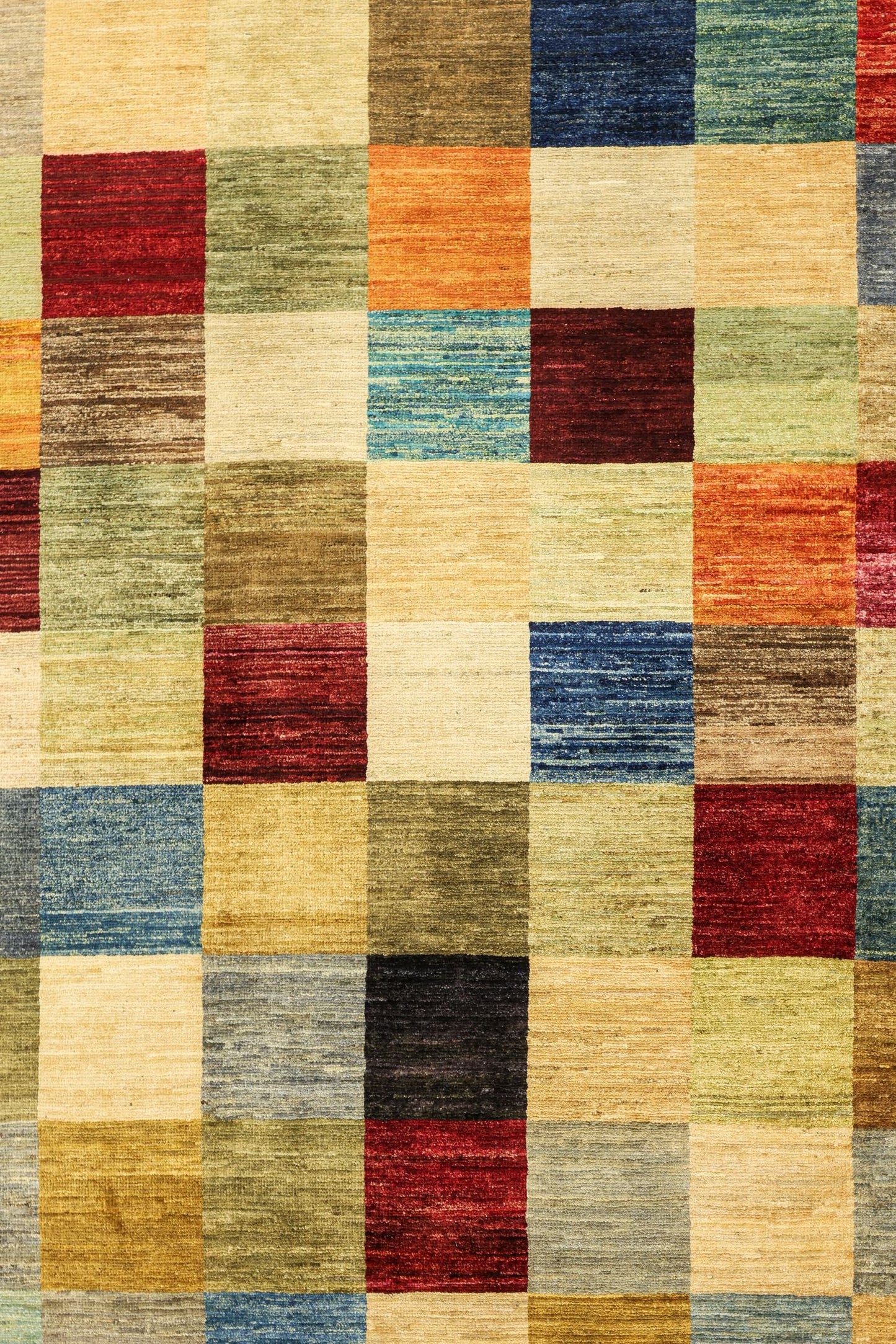 Squares Handwoven Tribal Rug, J79535