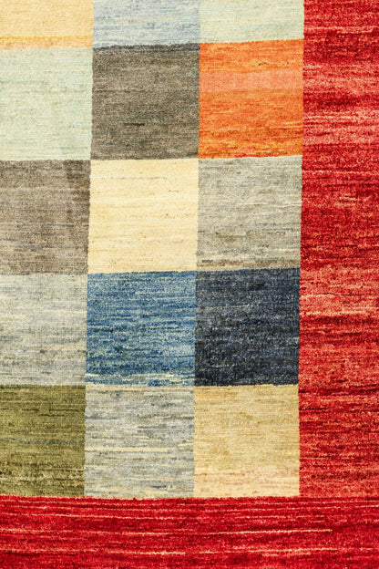 Squares Handwoven Tribal Rug, J79535