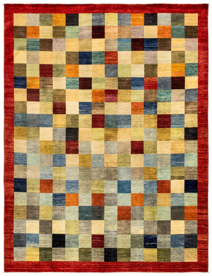 Squares Handwoven Tribal Rug