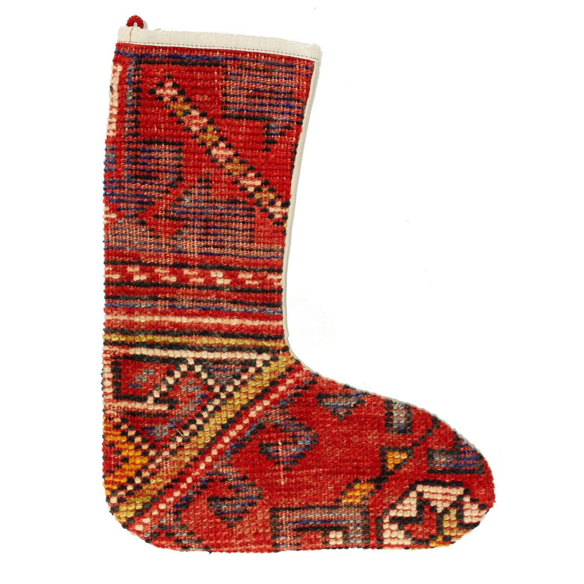 Vintage Stocking Handwoven Tribal Rug