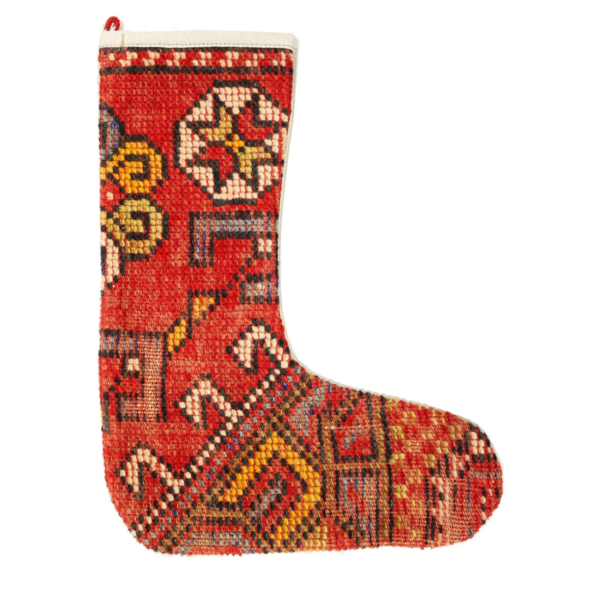 Vintage Stocking Handwoven Tribal Rug