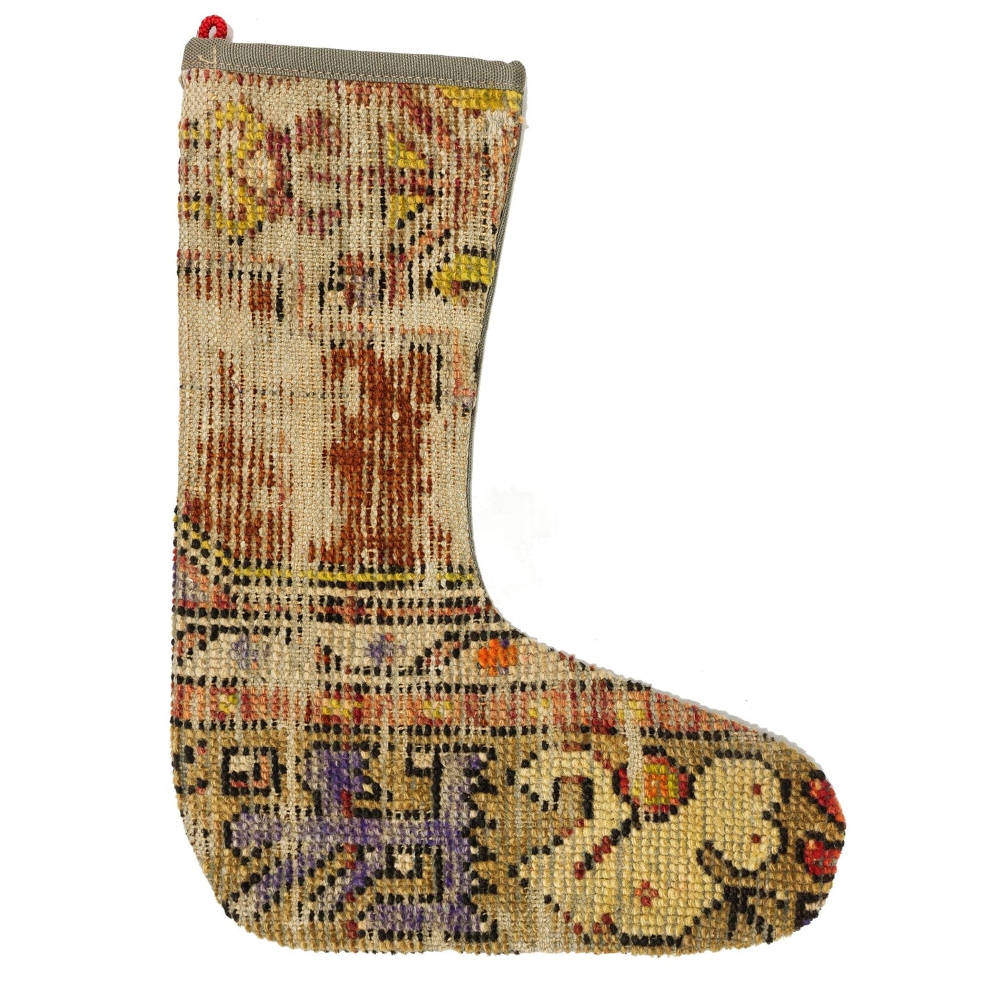 Vintage Stocking Handwoven Tribal Rug