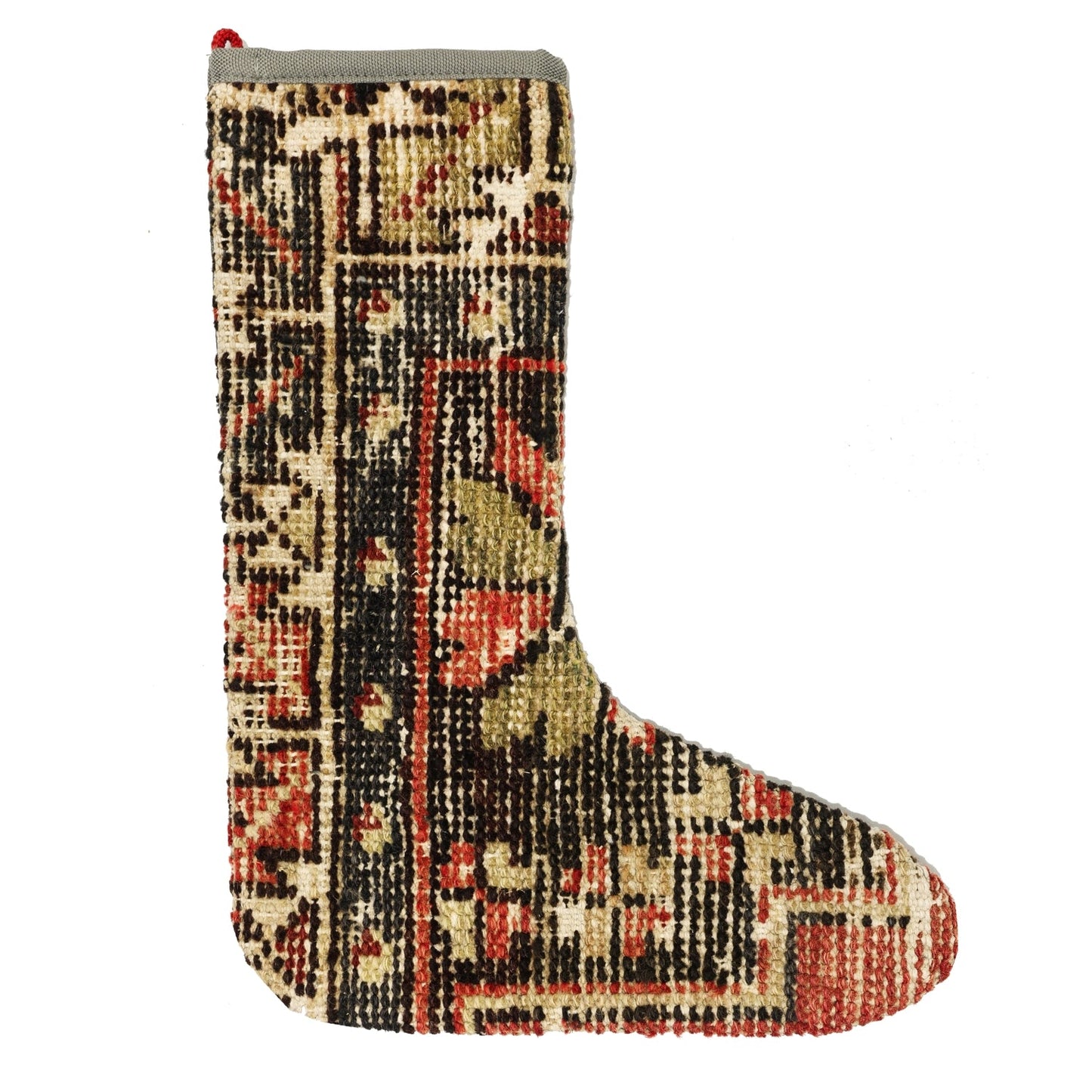 Vintage Stocking Handwoven Tribal Rug