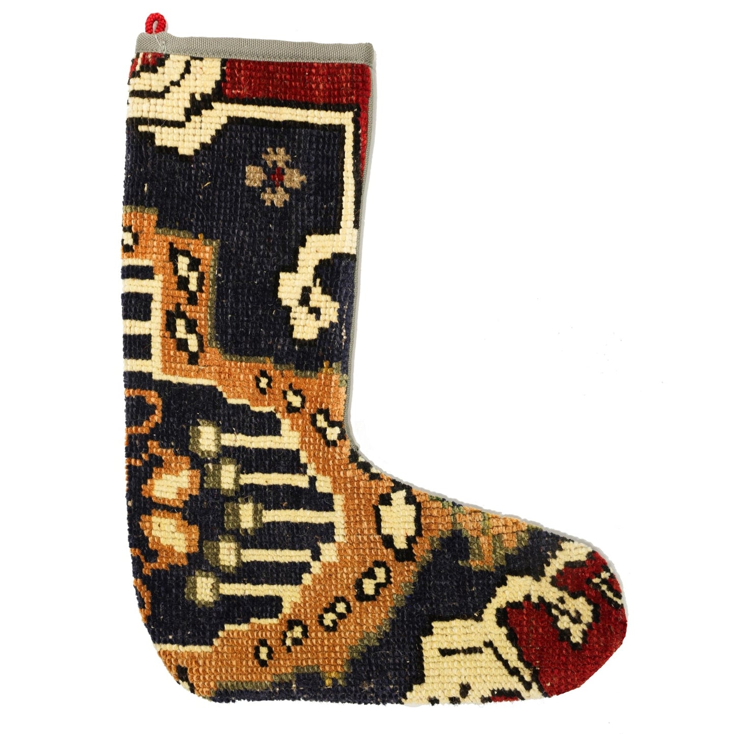 Vintage Stocking Handwoven Tribal Rug