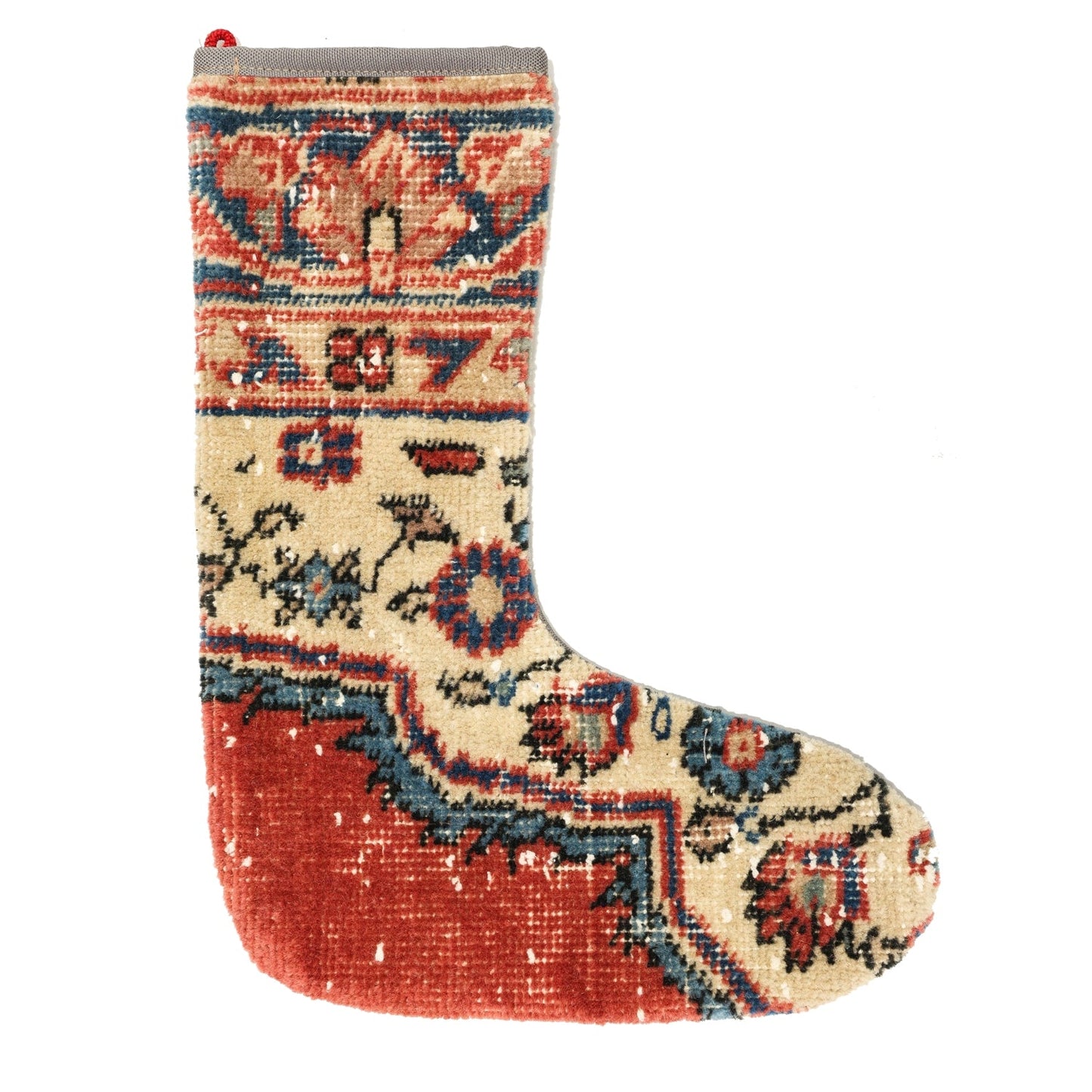 Vintage Stocking Handwoven Tribal Rug