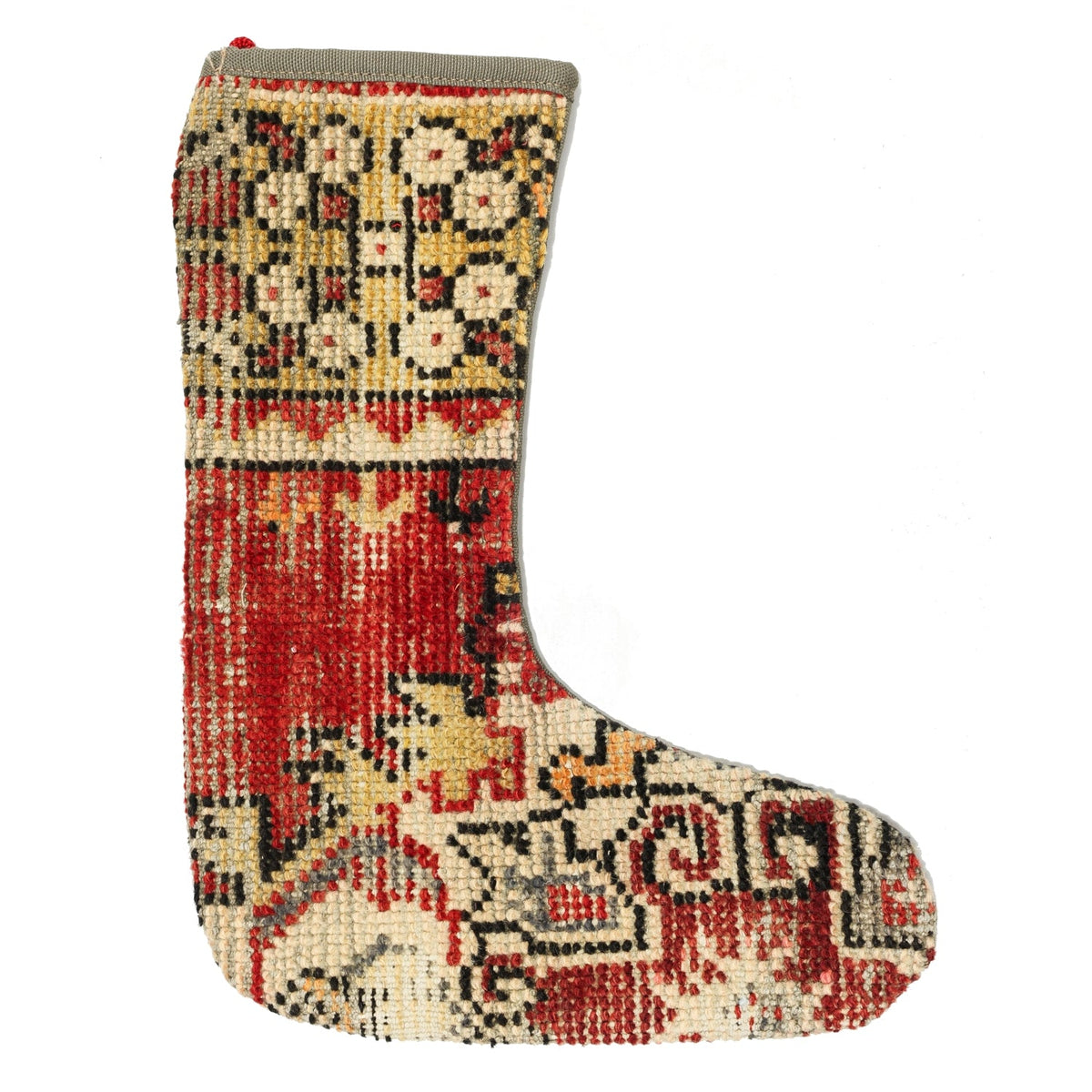 Vintage Stocking Handwoven Tribal Rug