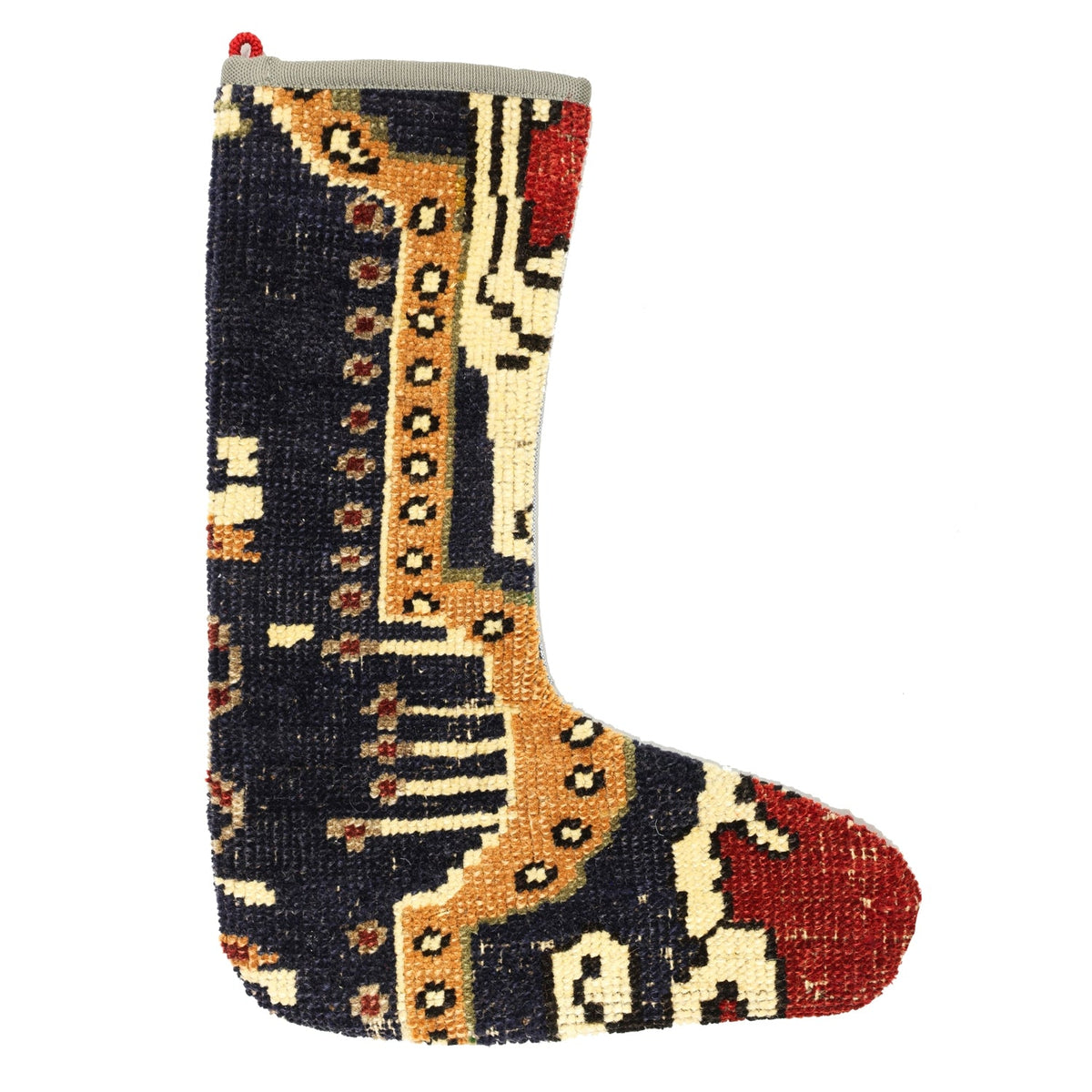 Vintage Stocking Handwoven Tribal Rug