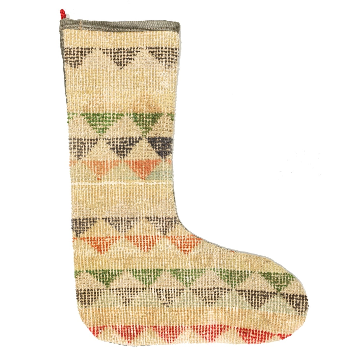 Vintage Stocking Handwoven Tribal Rug