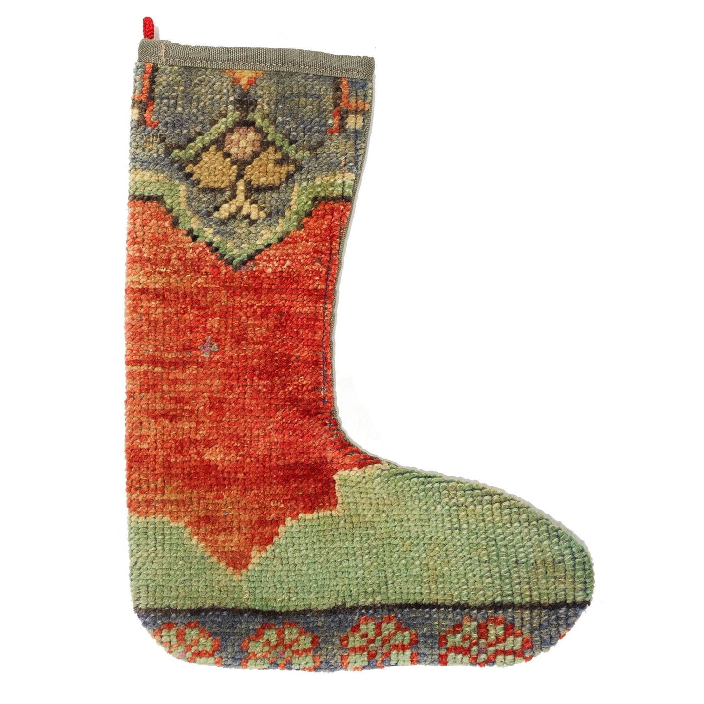 Vintage Stocking Handwoven Tribal Rug