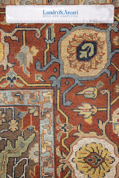 Strap Heriz Handwoven TribalRug, J88139