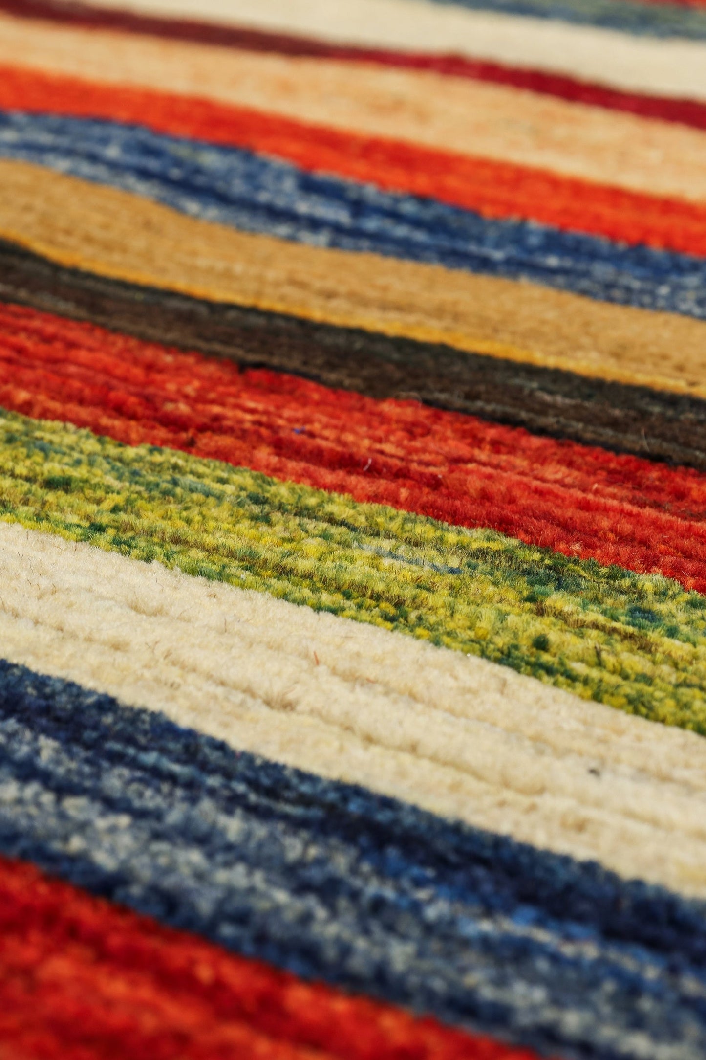 Stripes Handwoven Tribal Rug, J79548