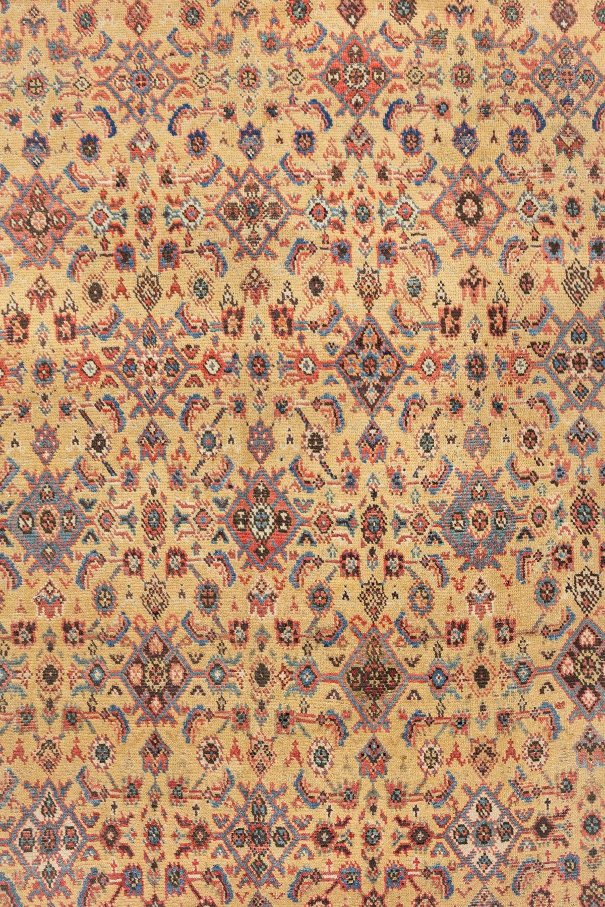 Antique Sultanabad Handwoven Tribal Rug, J89486