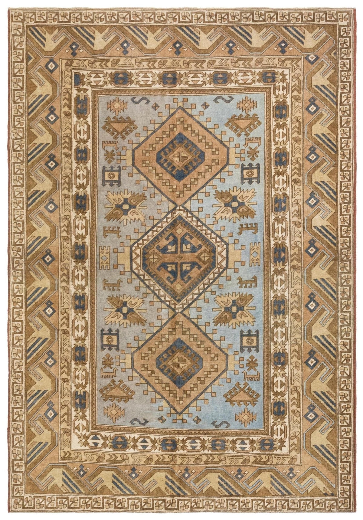 Vintage Sultanhan Handwoven Tribal Rug