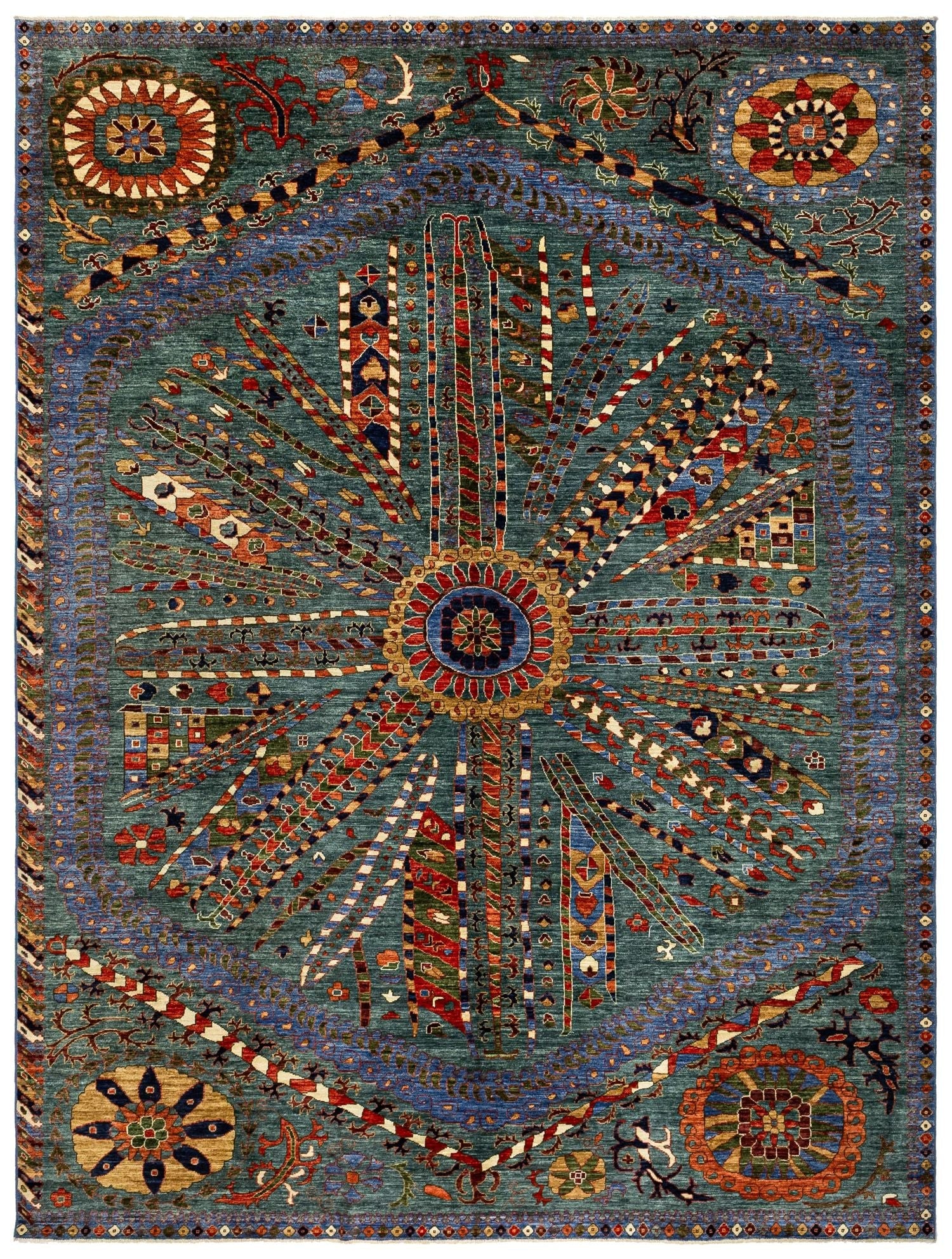 Suzani Handwoven Tribal Rug | Landry & Arcari – Landry & Arcari Rugs ...