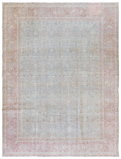 Vintage Tabriz Handwoven Tribal Rug