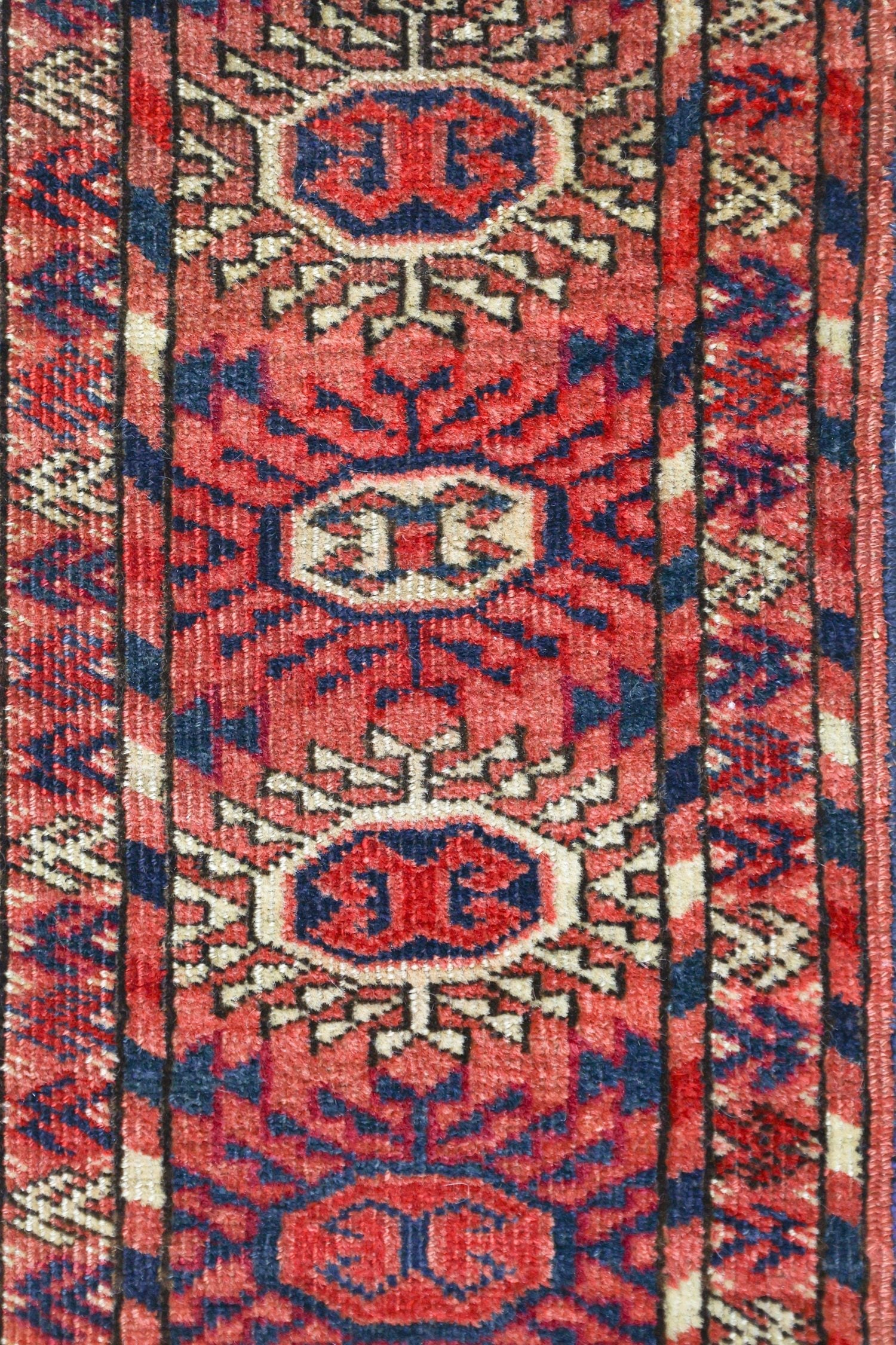 Vintage Tekke Handwoven Tribal Rug, J71250