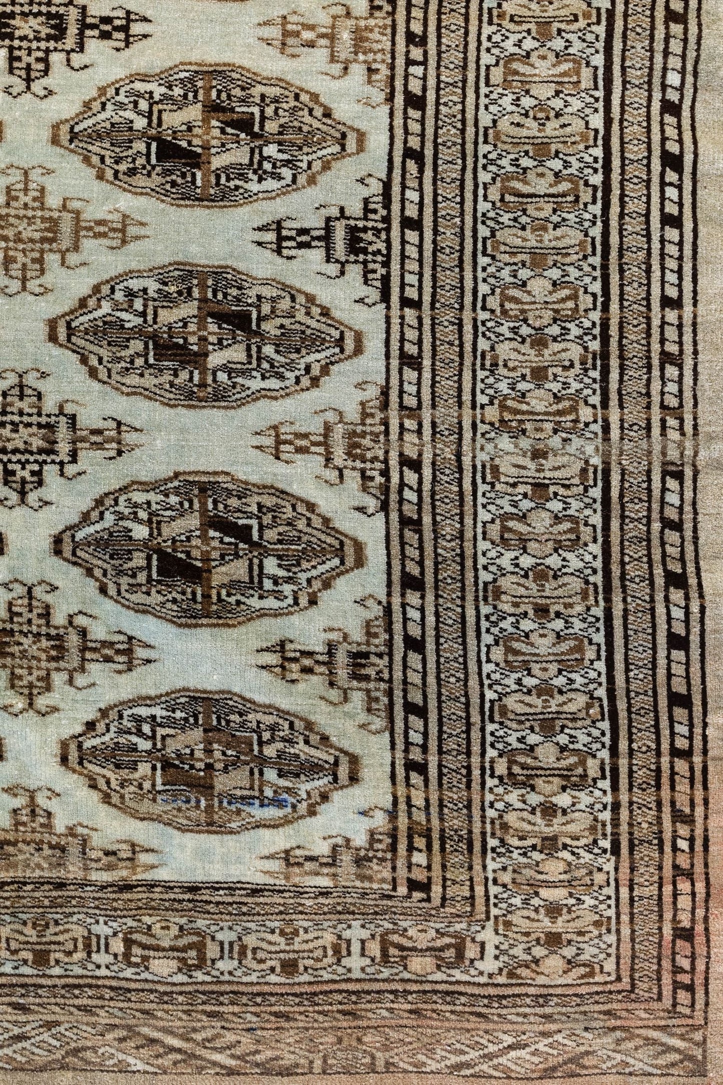 Vintage Tekke Handwoven Tribal Rug, J79388
