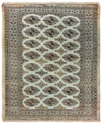 Vintage Tekke Handwoven Tribal Rug