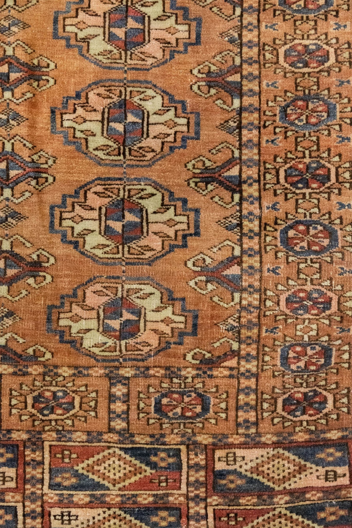 Vintage Tekke Handwoven Tribal Rug, J86260