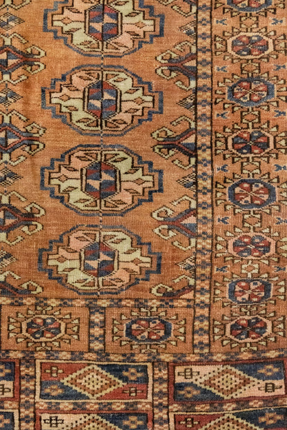 Vintage Tekke Handwoven Tribal Rug, J86260