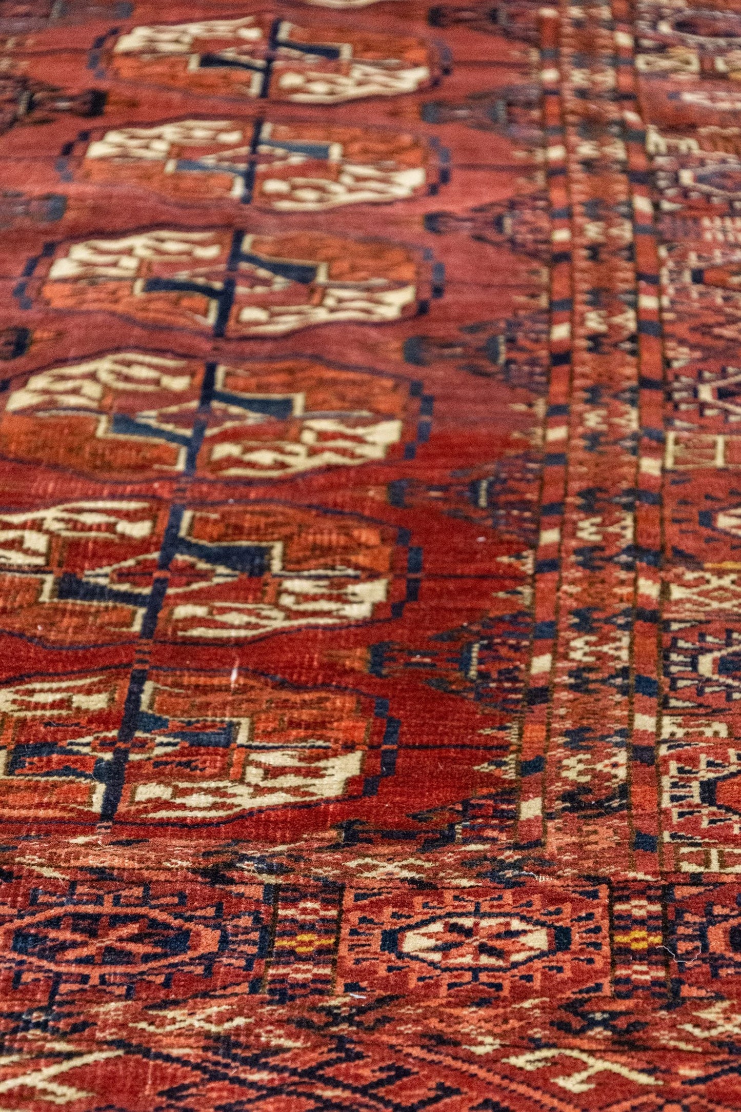Antique Tekke Handwoven Tribal Rug, J87319