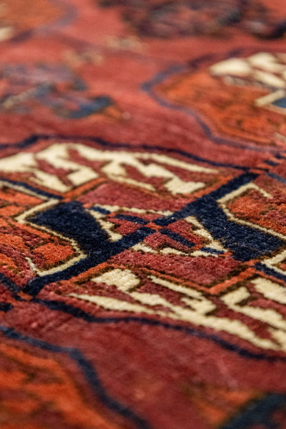 Antique Tekke Handwoven Tribal Rug, J87319