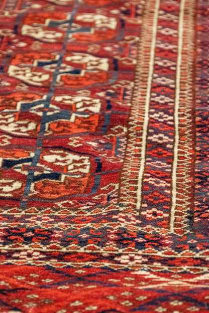 Antique Tekke Handwoven Tribal Rug, J87325
