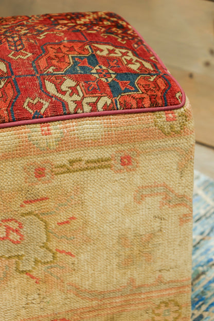 Tekke Bokara Rug Ottoman, J80386
