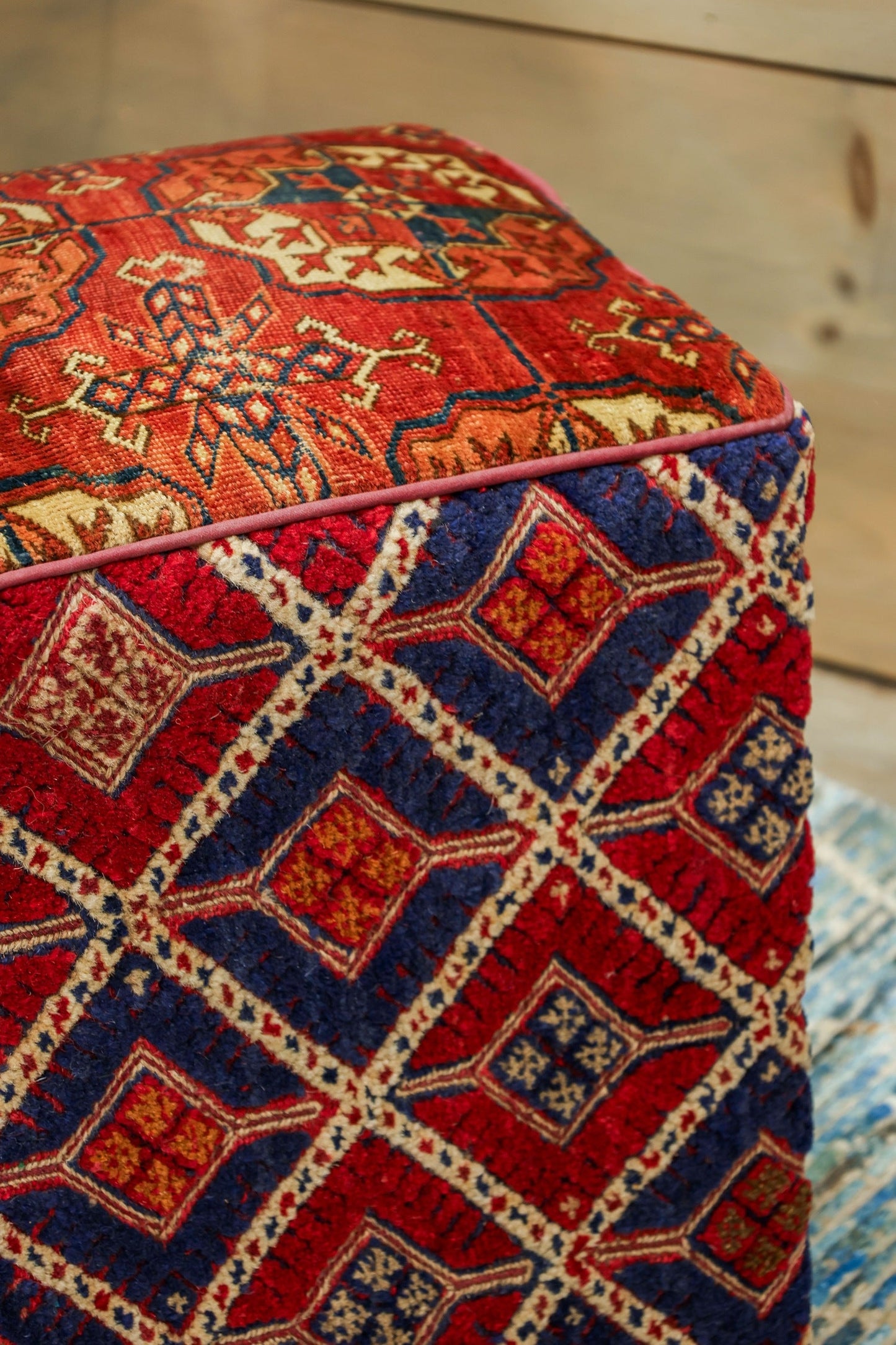 Tekke Bokara Rug Ottoman, J80394