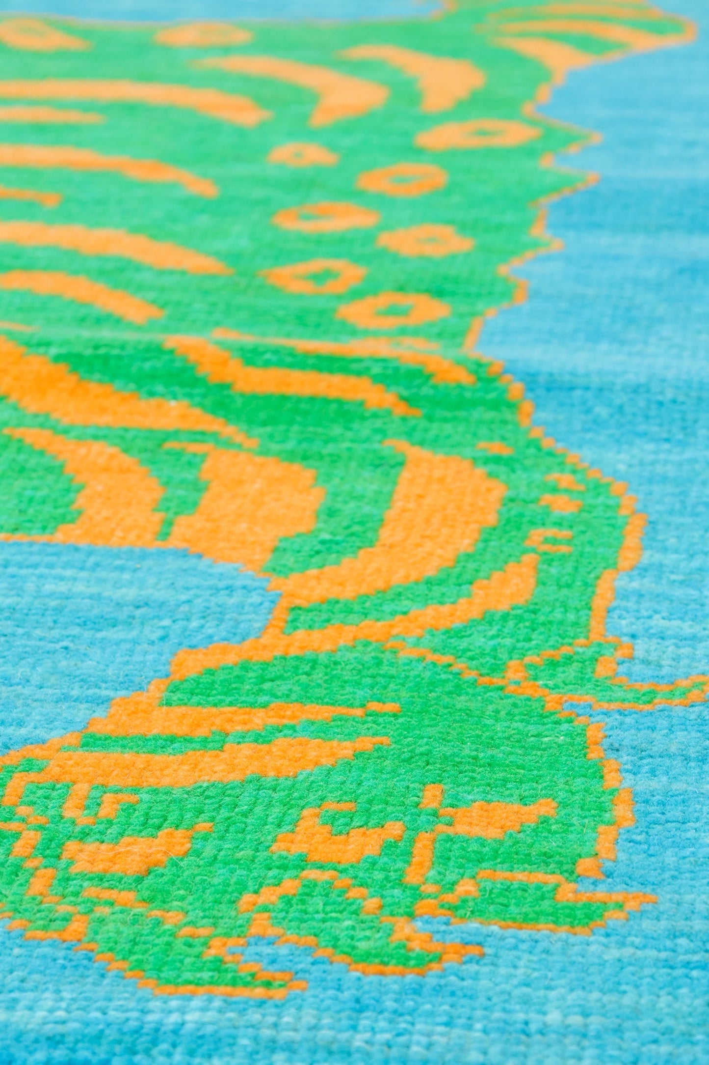 Tiger Oushak Handwoven  Rug, J80498