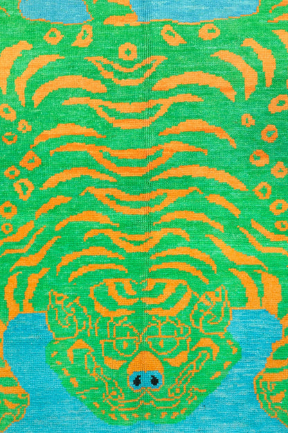 Tiger Oushak Handwoven  Rug, J80498