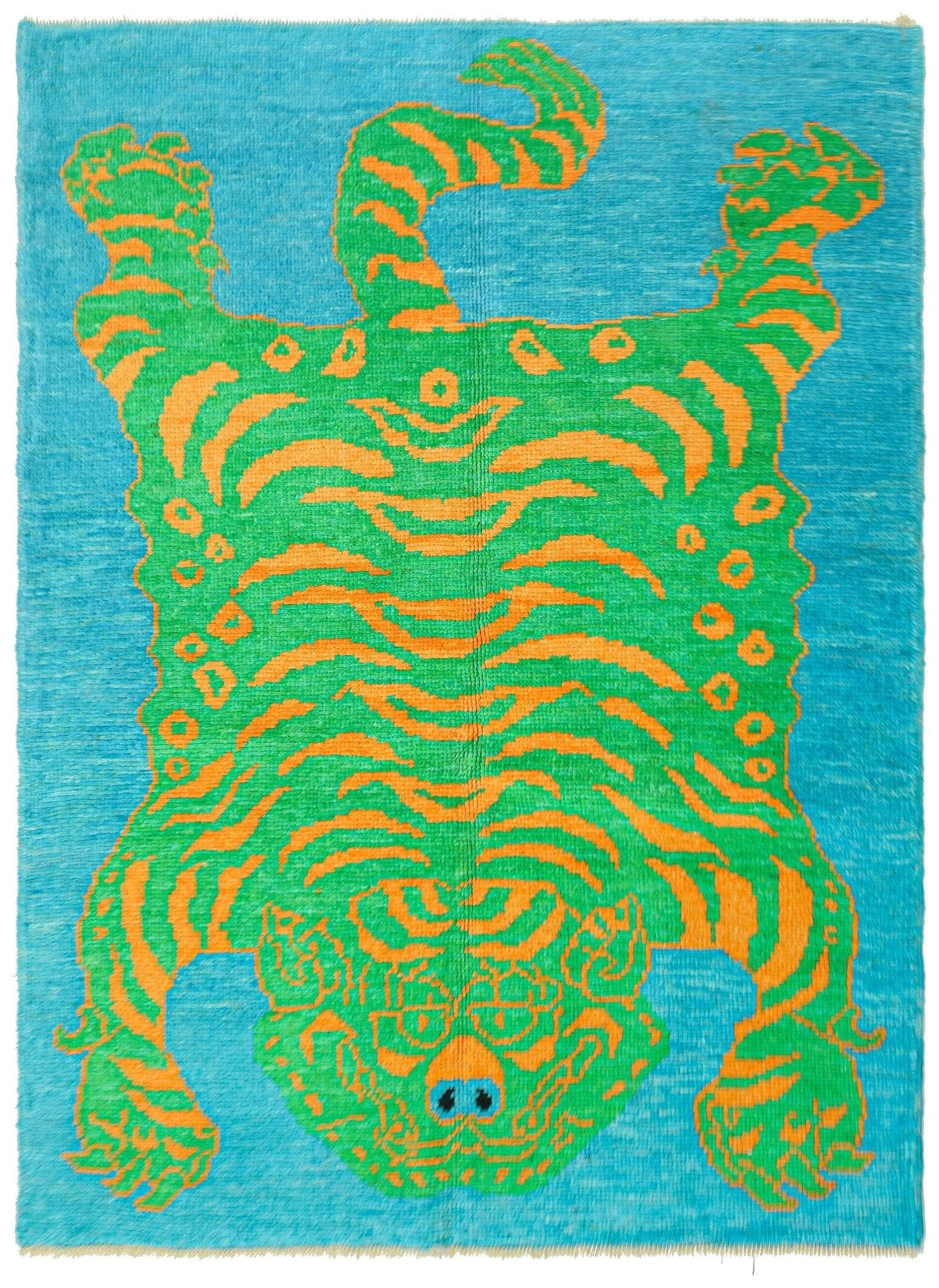 Tiger Oushak Handwoven Tribal Rug