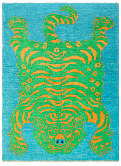 Tiger Oushak Handwoven Tribal Rug