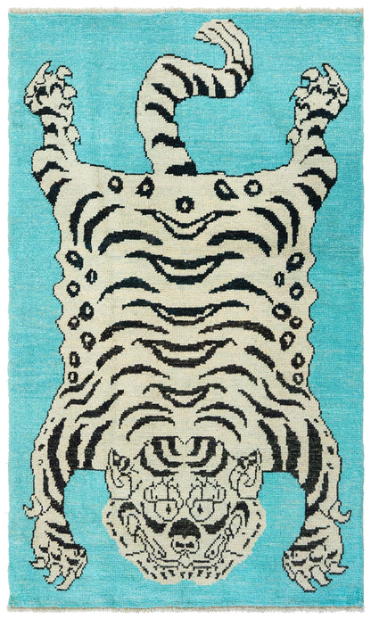 Tiger Oushak Handwoven Tribal Rug