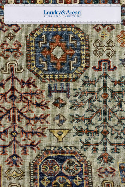 Tree Kazak Handwoven Tribal Rug, J81378
