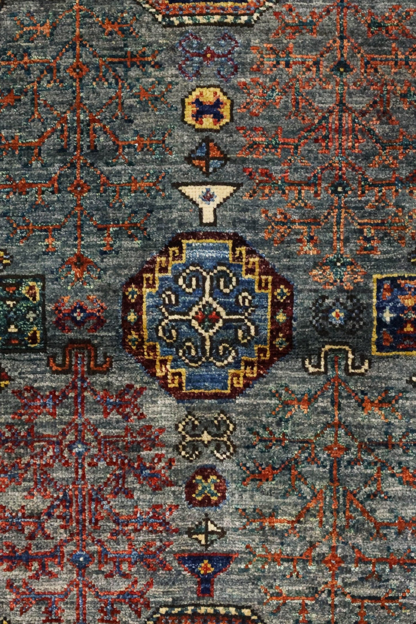 Tree Kazak Handwoven Tribal Rug, J81379
