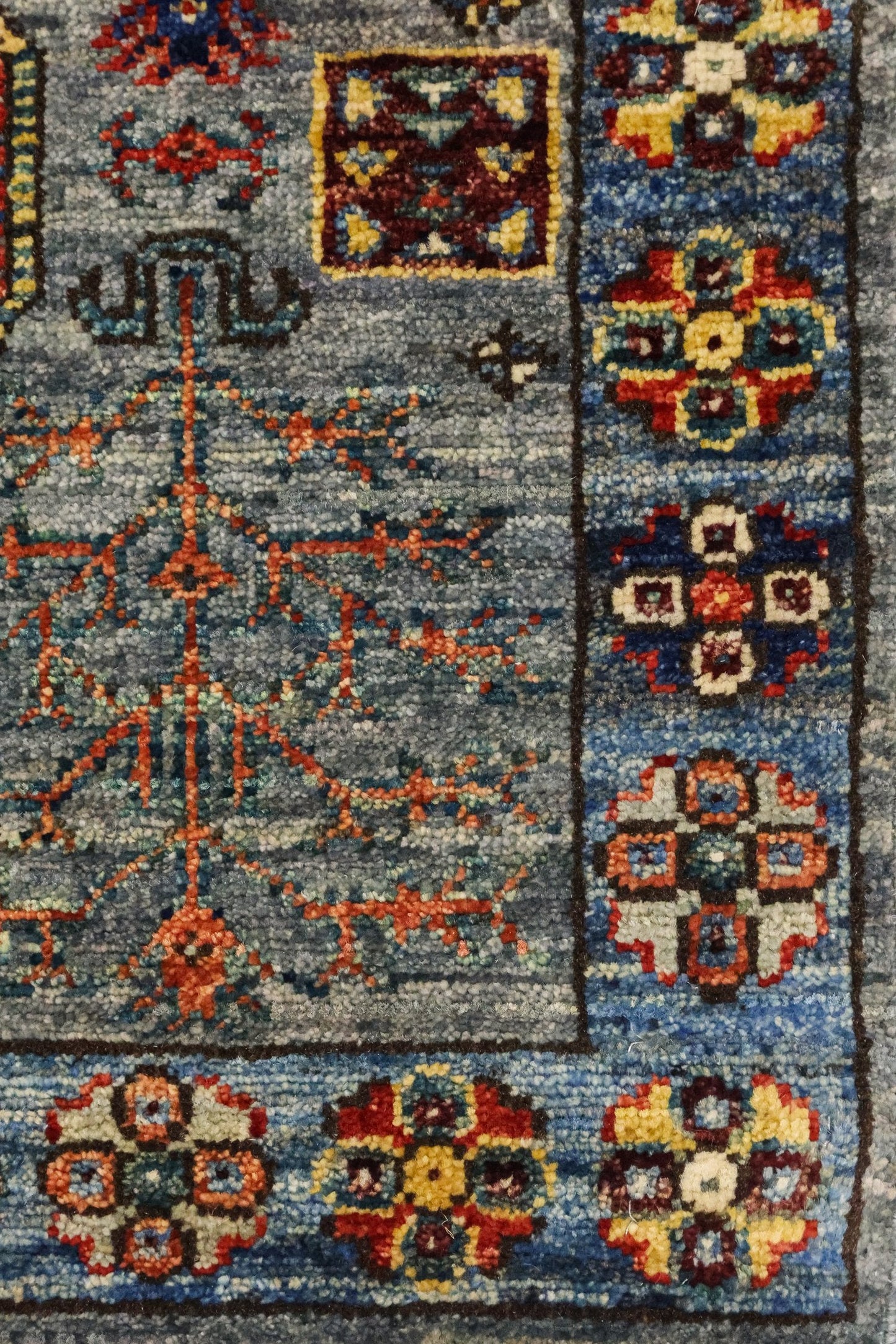 Tree Kazak Handwoven Tribal Rug, J81379